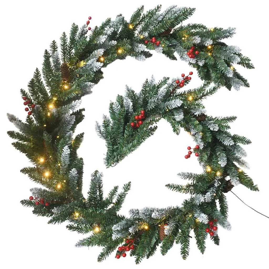 4 Piece Christmas Door Decoration Set with LED Lights