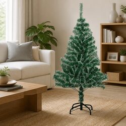 Lifelike 150cm Green Flocked Snow Artificial Christmas Tree