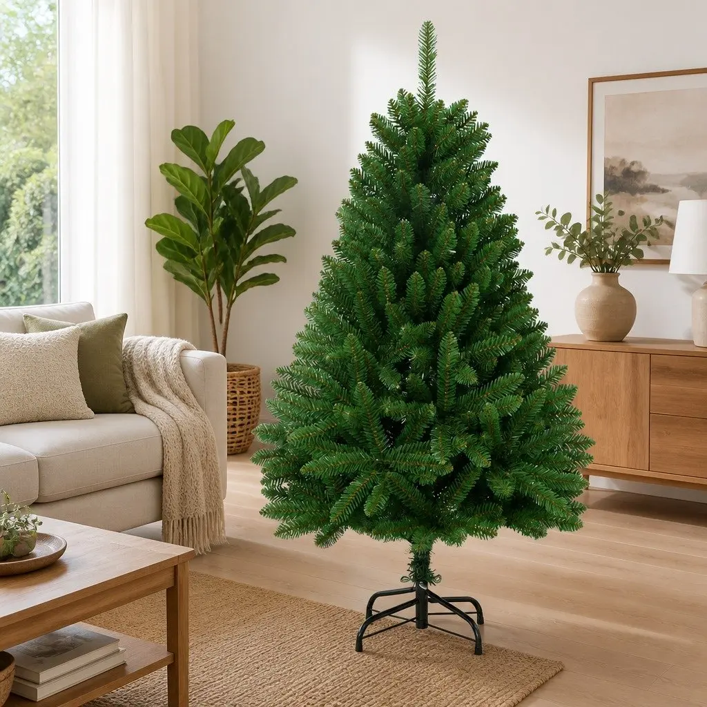 150cm Artificial Hinged Christmas Tree in Green