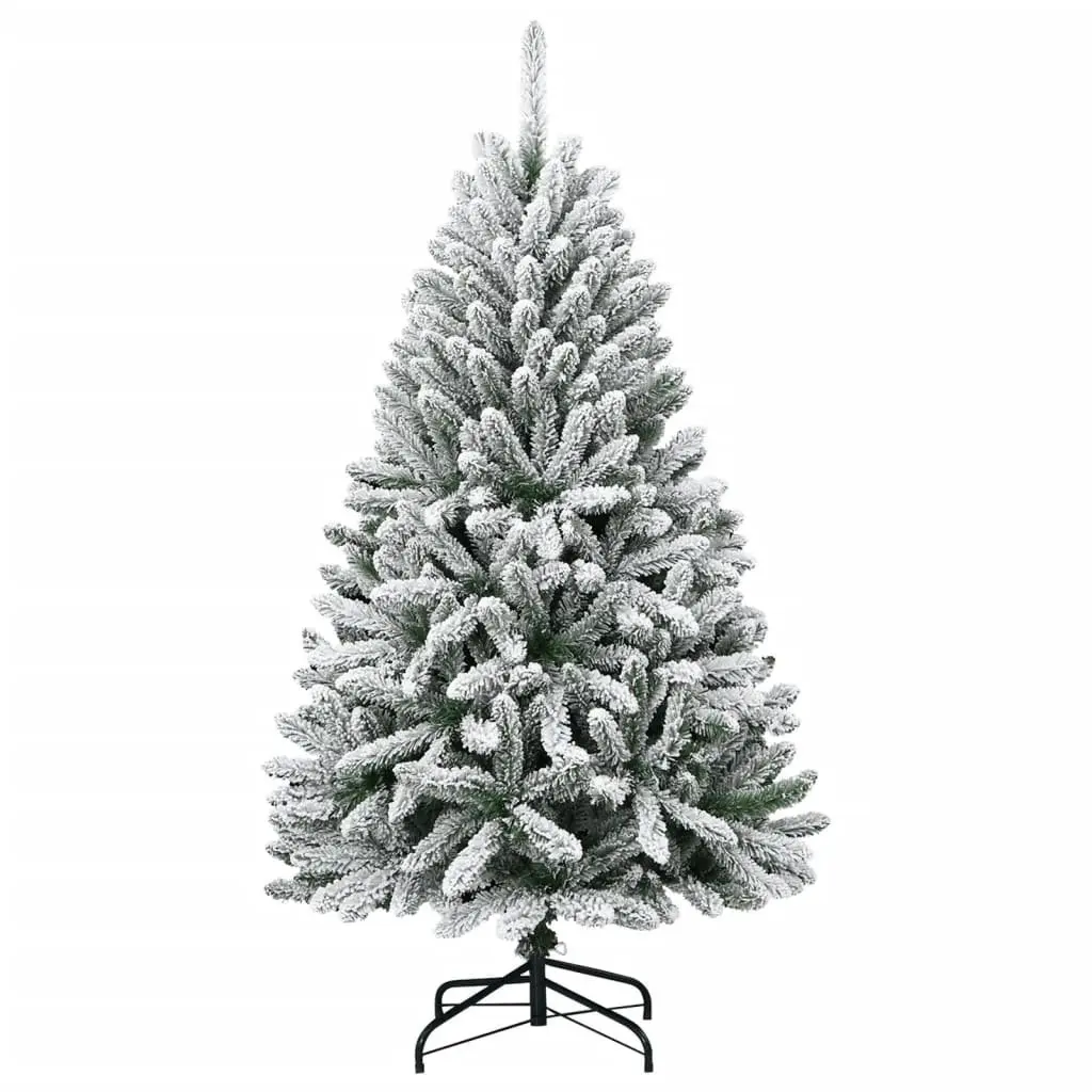 150 cm Flocked Christmas Tree for Holiday Decor