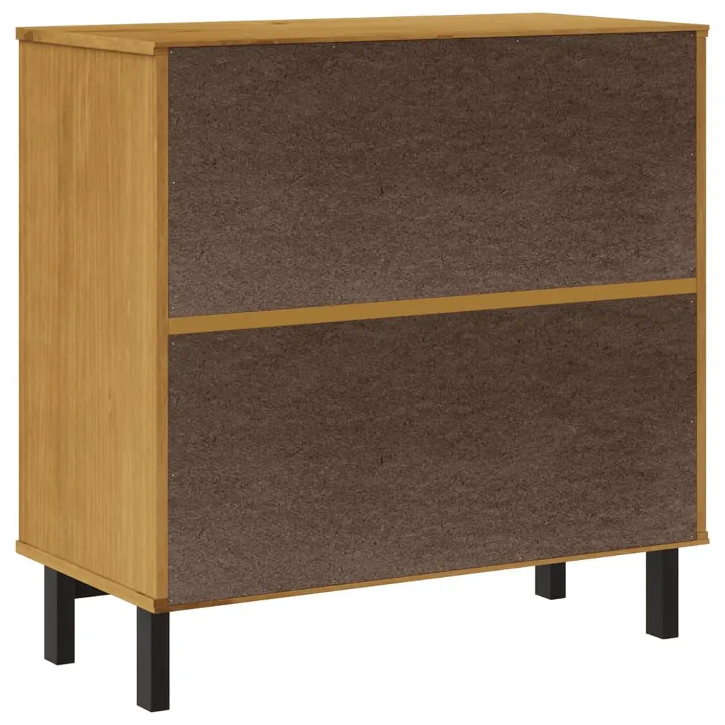 Solid Pine Wood Drawer Cabinet 80x40x80 cm Brown