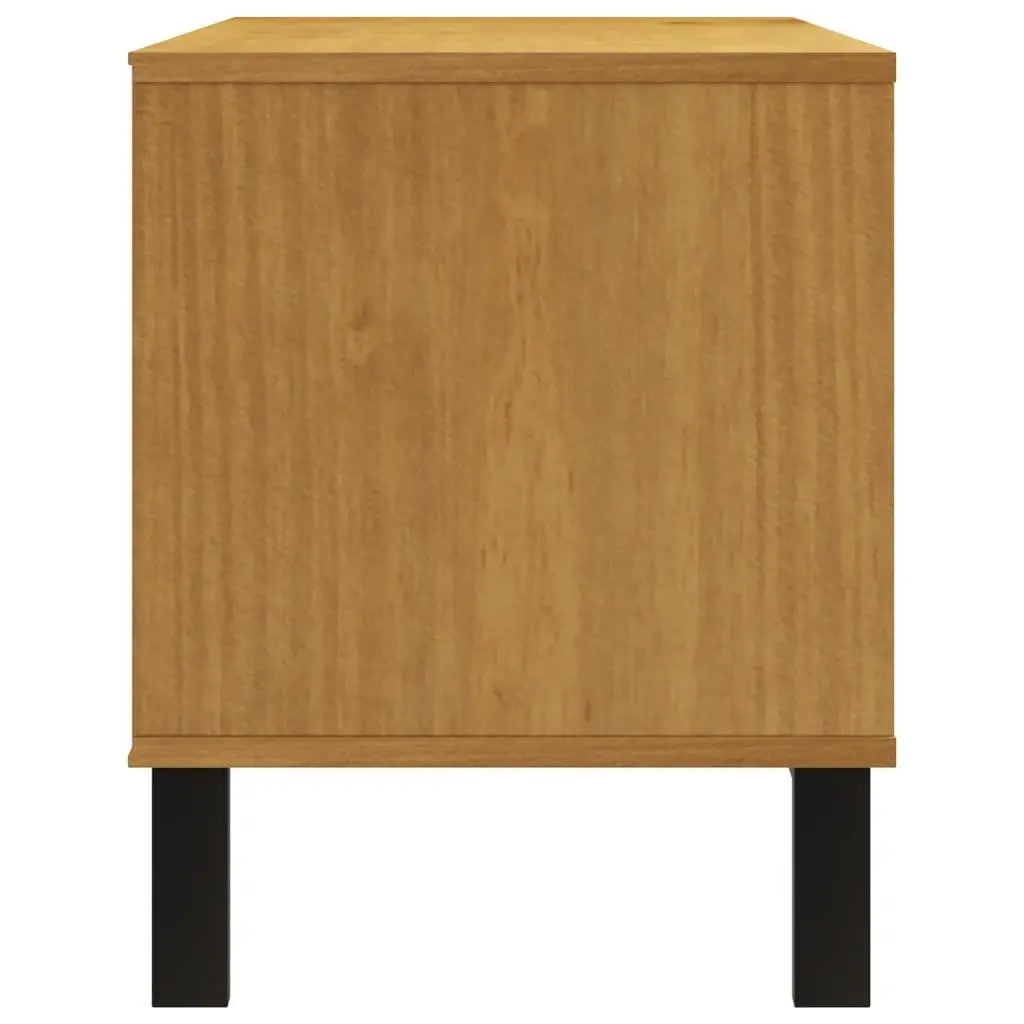 Solid Pine TV Cabinet 110x40x50cm for Living Rooms