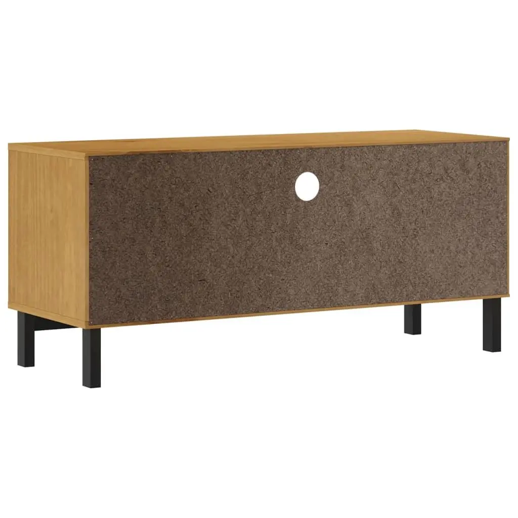 Solid Pine Wood TV Cabinet with Storage 110x40x50 cm