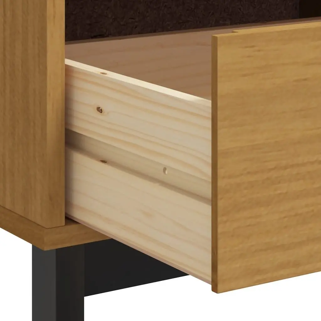 Solid Pine Wood TV Cabinet with Storage 110x40x50 cm