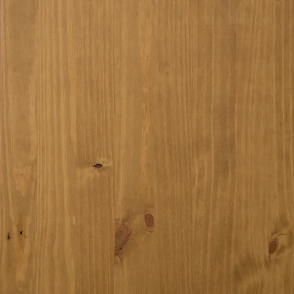 Brown Pine Wooden Sideboard Cabinet for Storage