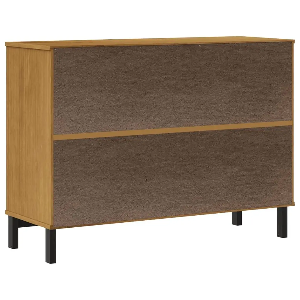 Solid Pine Wood Sideboard with Glass Door