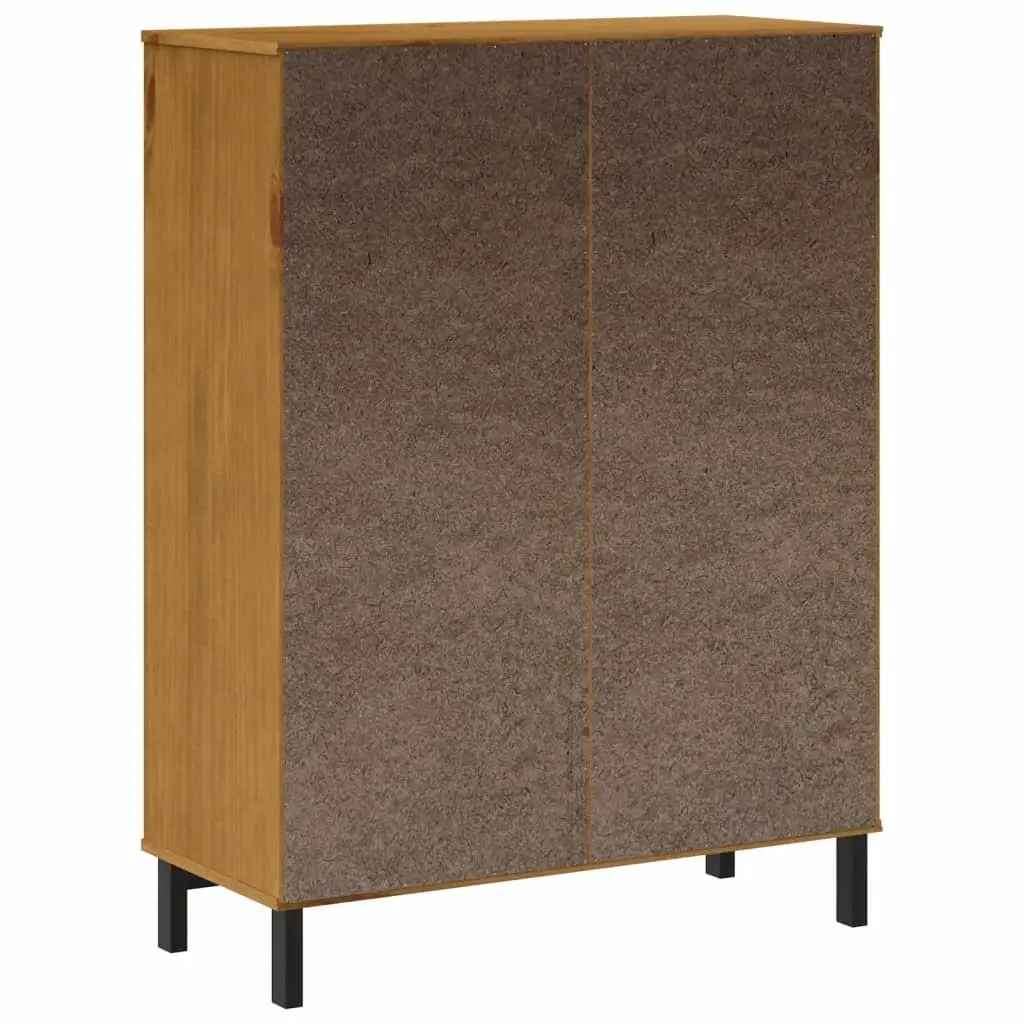 Highboard Storage Cabinet Engineered Wood 92cm x 40cm x 122.5cm Brown