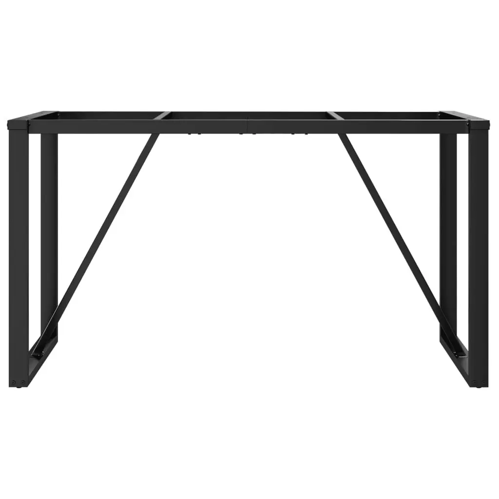 Industrial Black Steel O-Frame Dining Table Legs