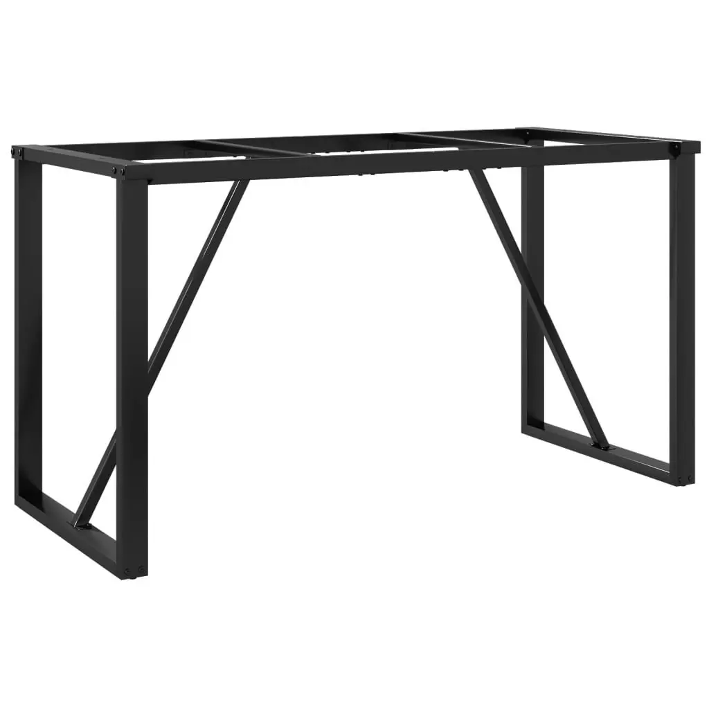 Industrial Black Steel O-Frame Dining Table Legs