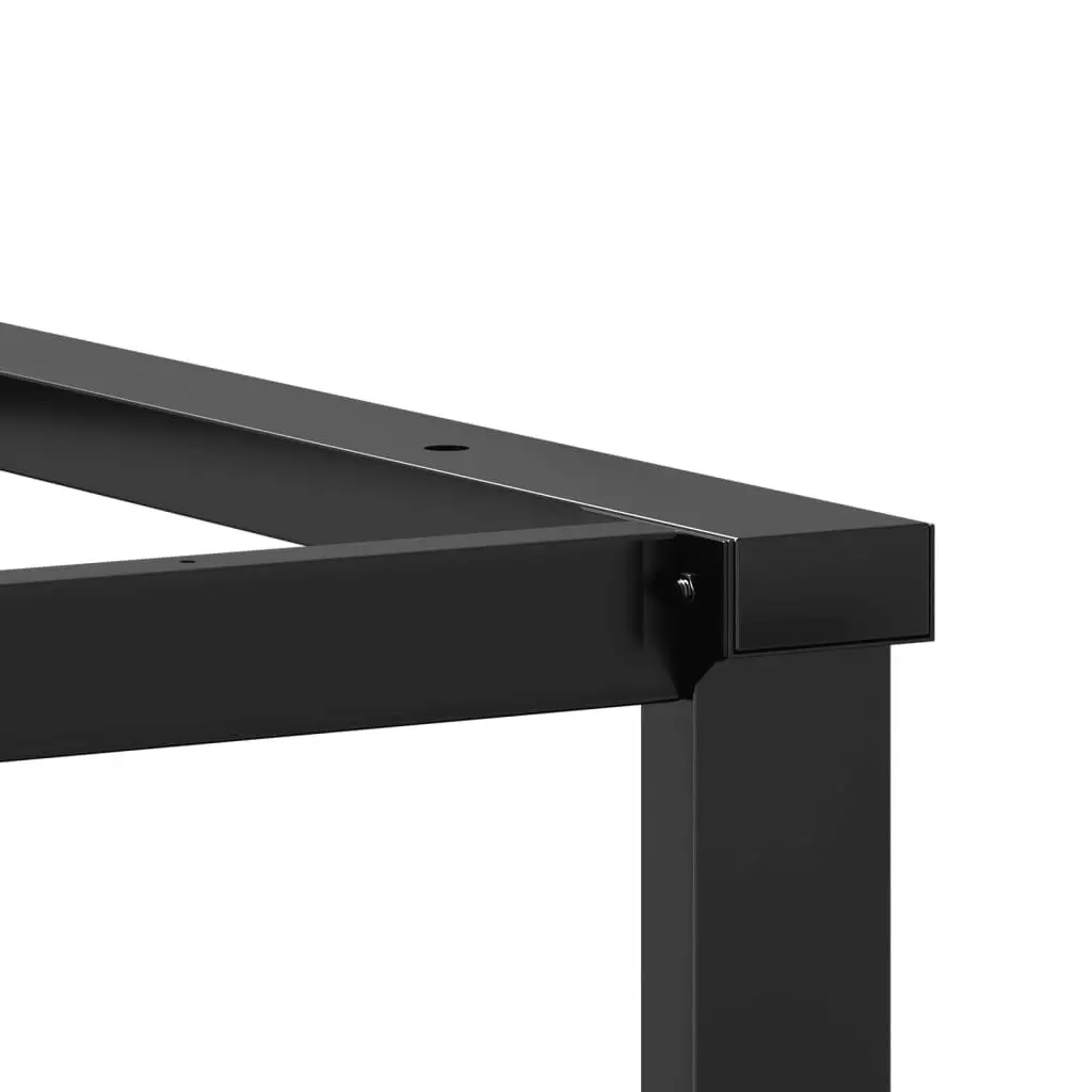 Industrial Black Steel O-Frame Dining Table Legs