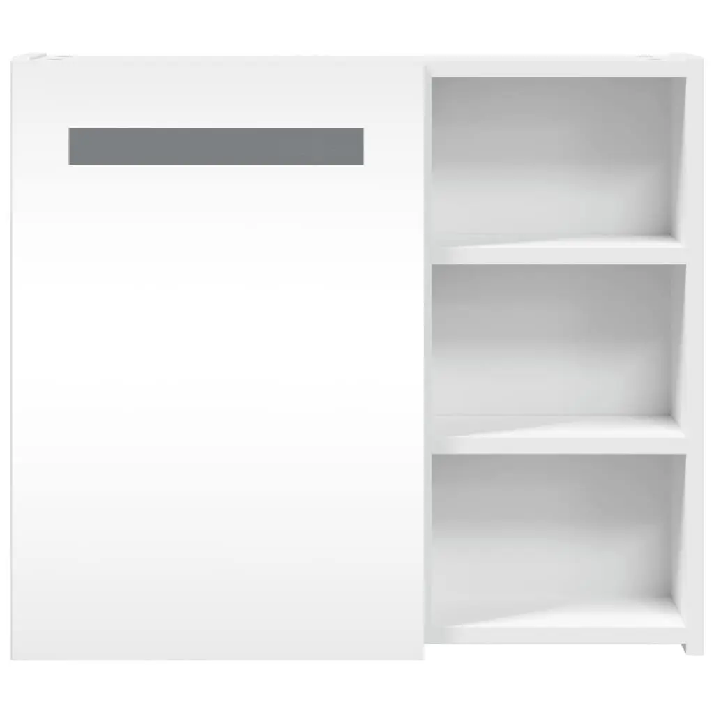 Wall-Mounted Bathroom Mirror Cabinet with LED Light