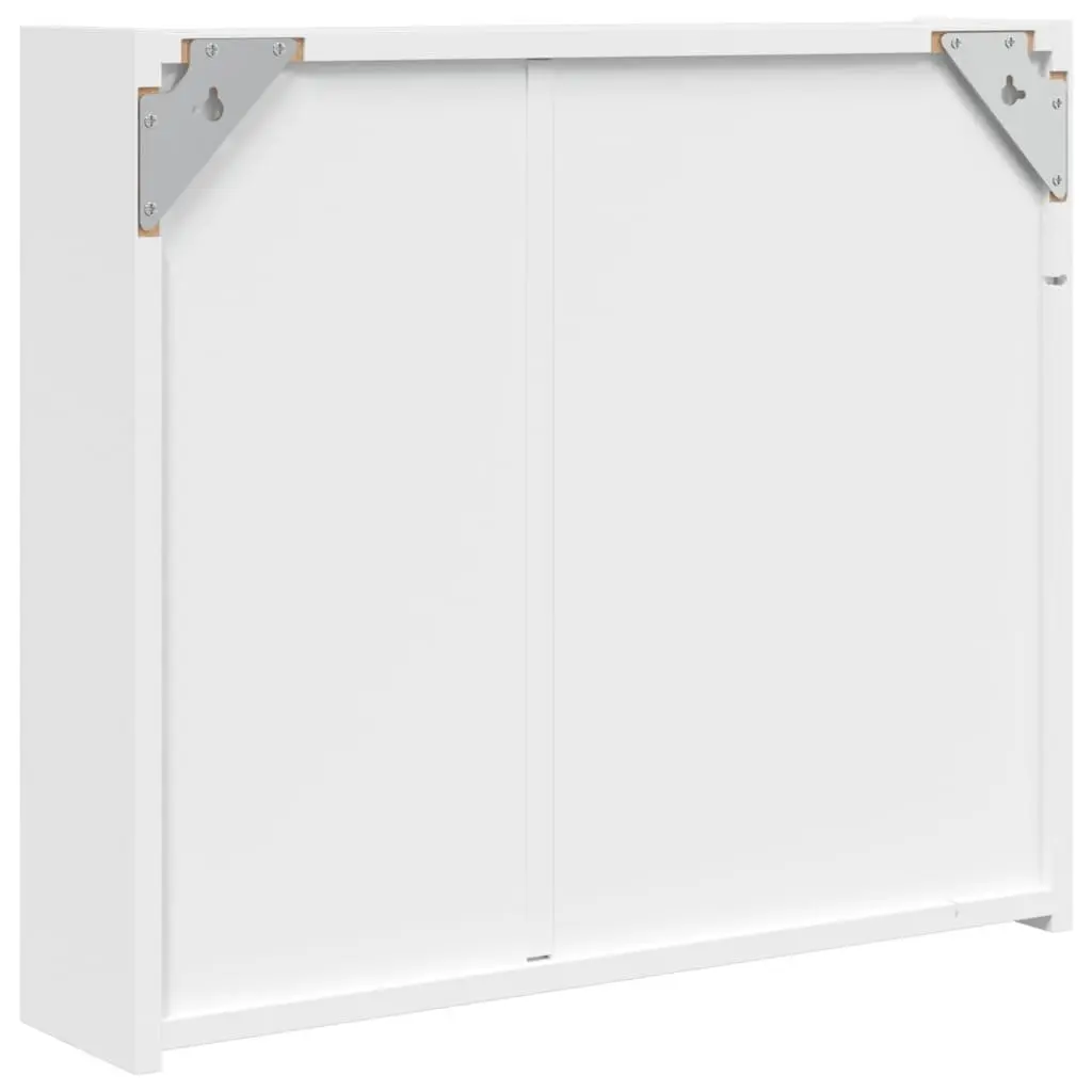 Wall-Mounted Bathroom Mirror Cabinet with LED Light