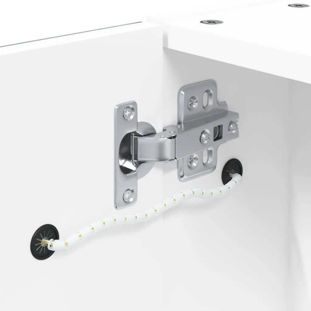 Wall-Mounted Bathroom Mirror Cabinet with LED Light