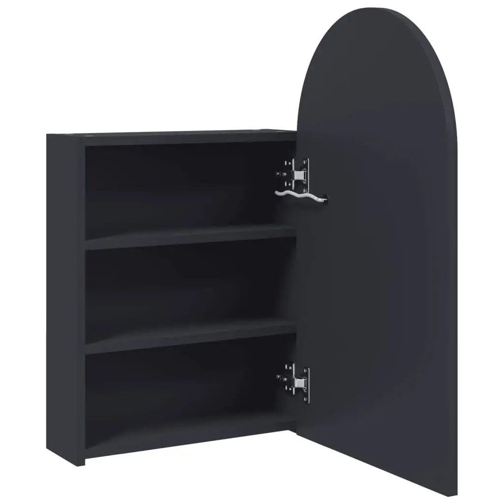 Arched Bathroom Mirror Cabinet with LED Light