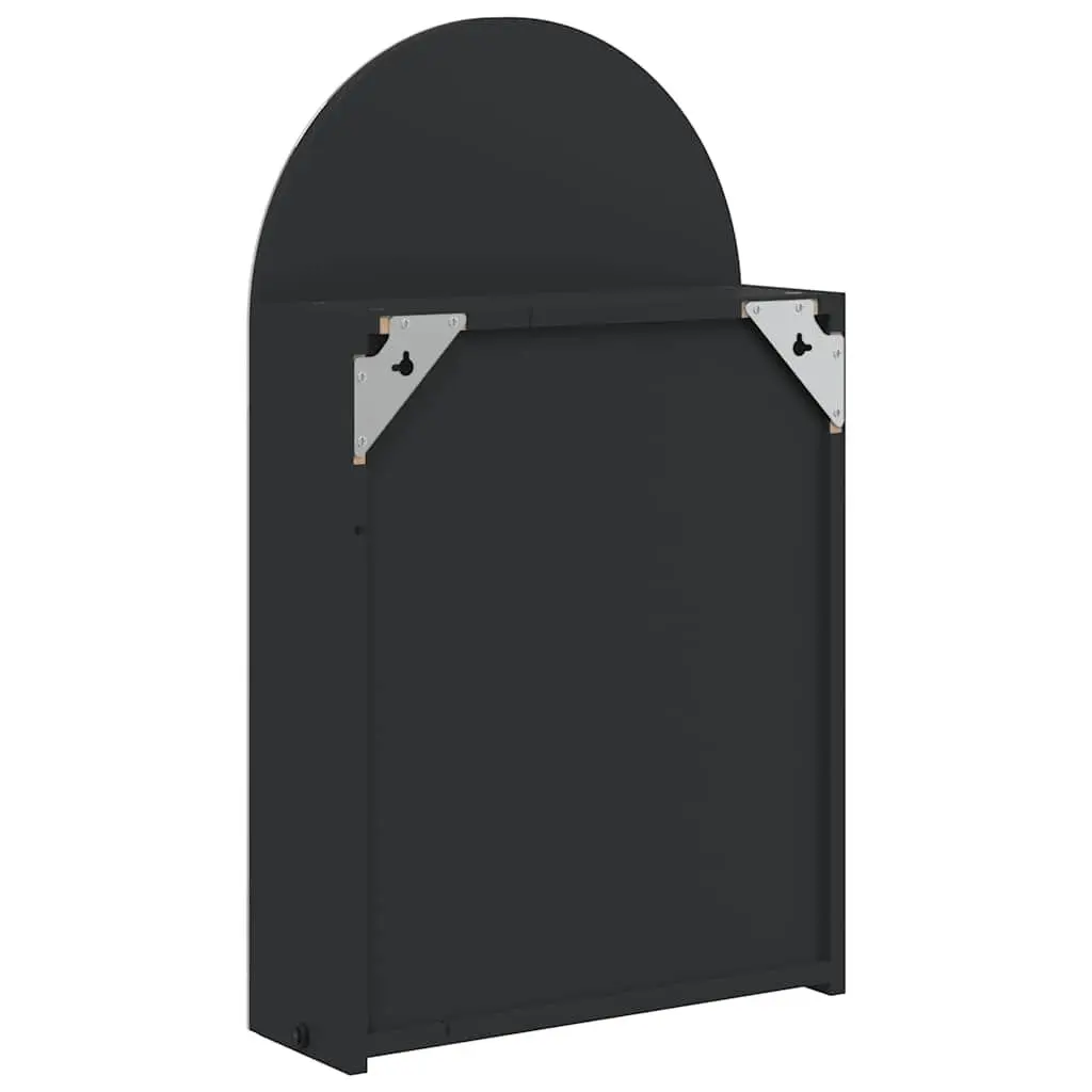 Black Bathroom Mirror Cabinet with LED Light