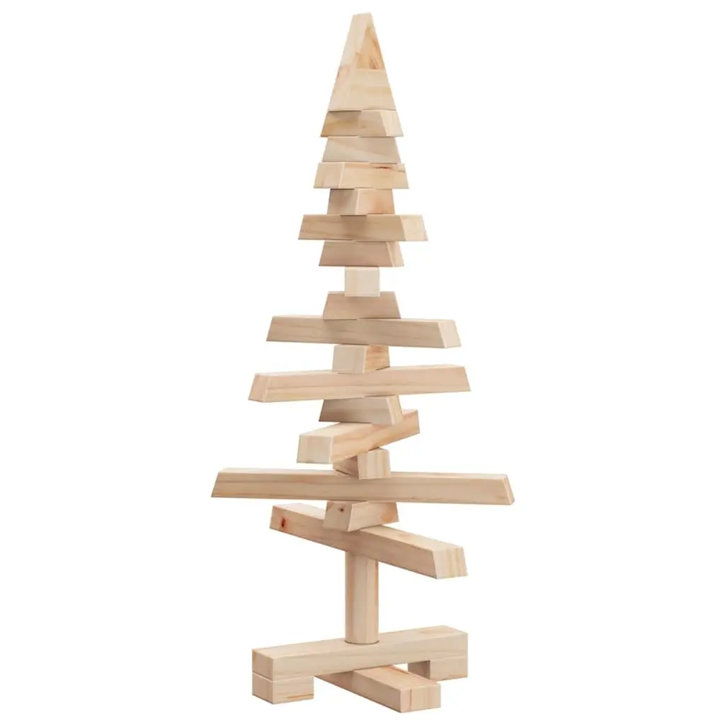 60cm Solid Pine Wooden Christmas Tree Decoration
