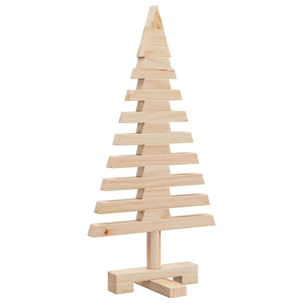 60cm Solid Pine Wooden Christmas Tree Decoration