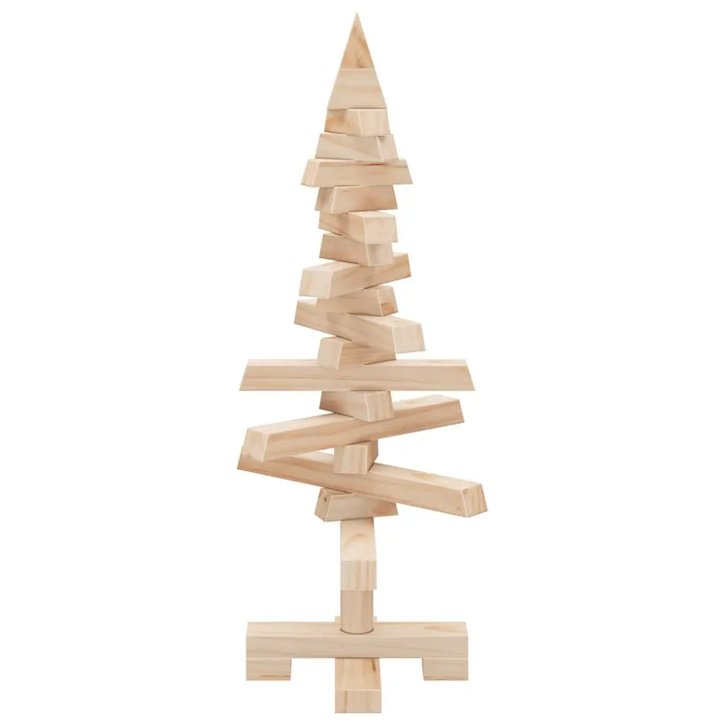 60cm Solid Pine Wooden Christmas Tree Decoration