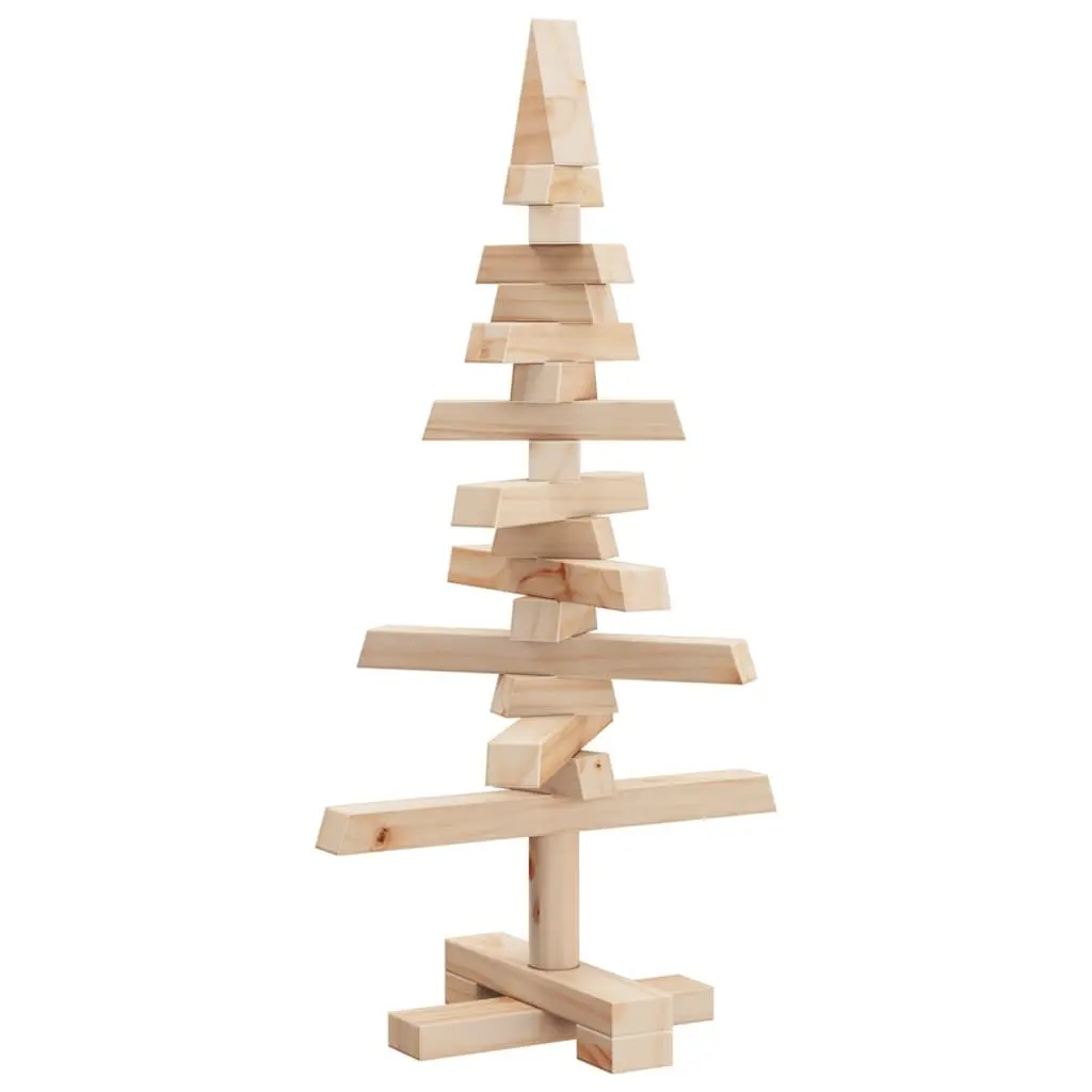 60cm Solid Pine Wooden Christmas Tree Decoration
