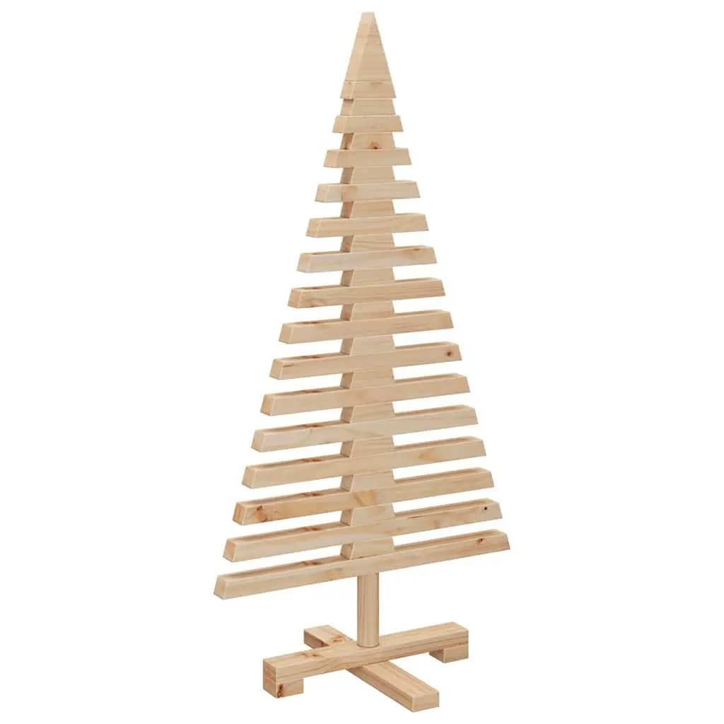 Solid Pine Wood Christmas Tree Decoration 90cm