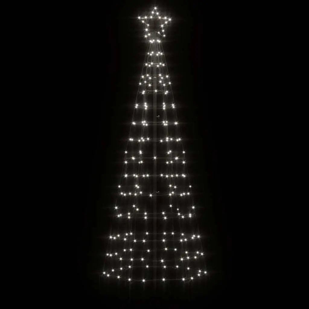 LED Christmas Tree with Spikes 220 Cold White Lights