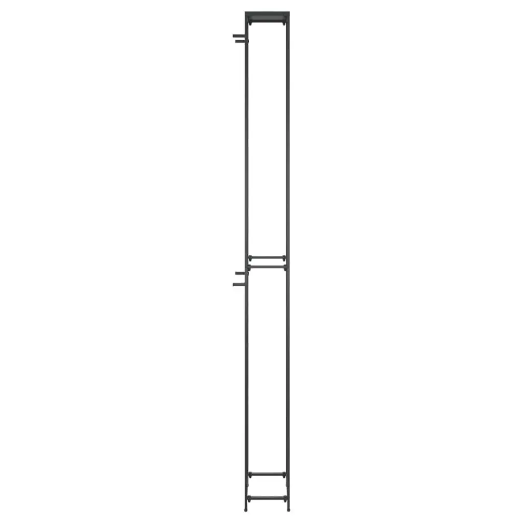 Black Wrought Iron Wine Rack for 57 Bottles