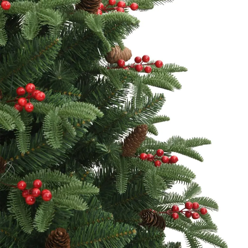 180cm Green Artificial Christmas Tree with Cones