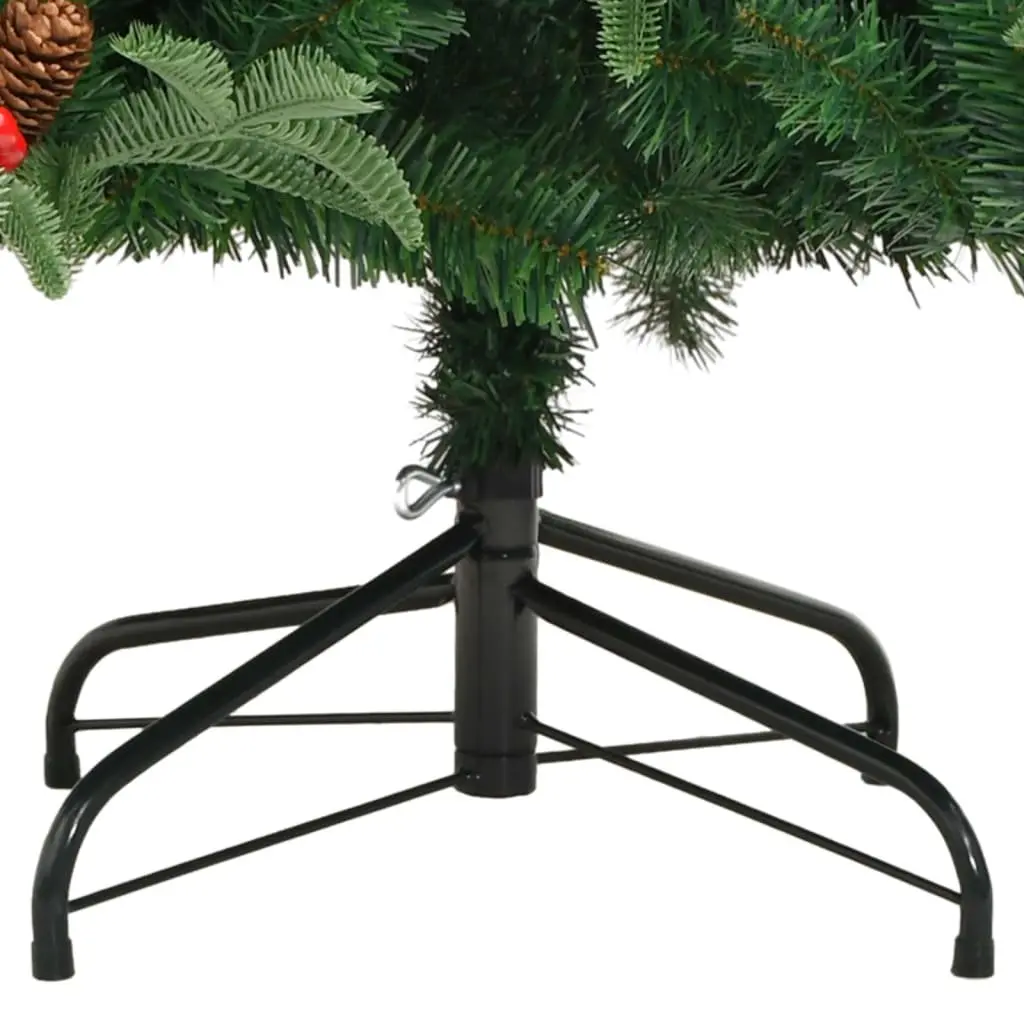 180cm Green Artificial Christmas Tree with Cones