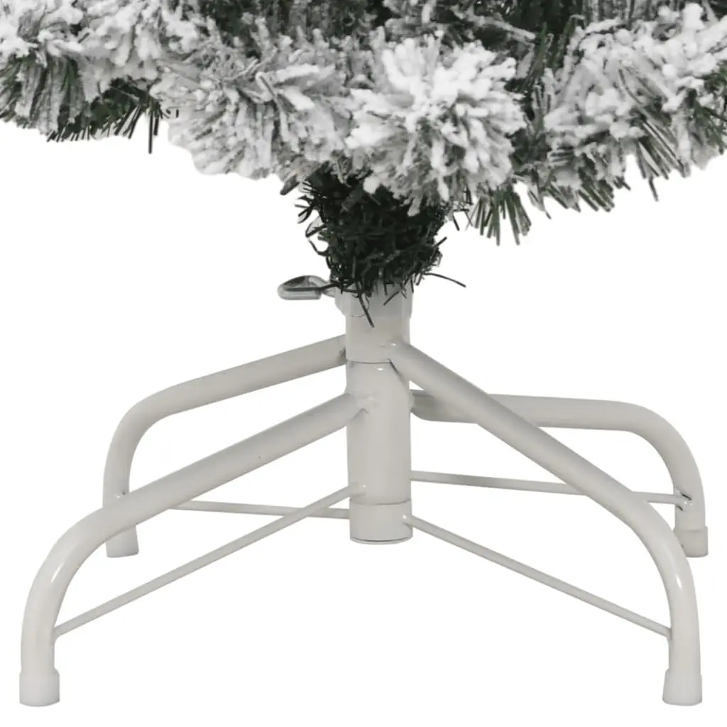 120cm White Flocked Christmas Tree with Hinged Branches