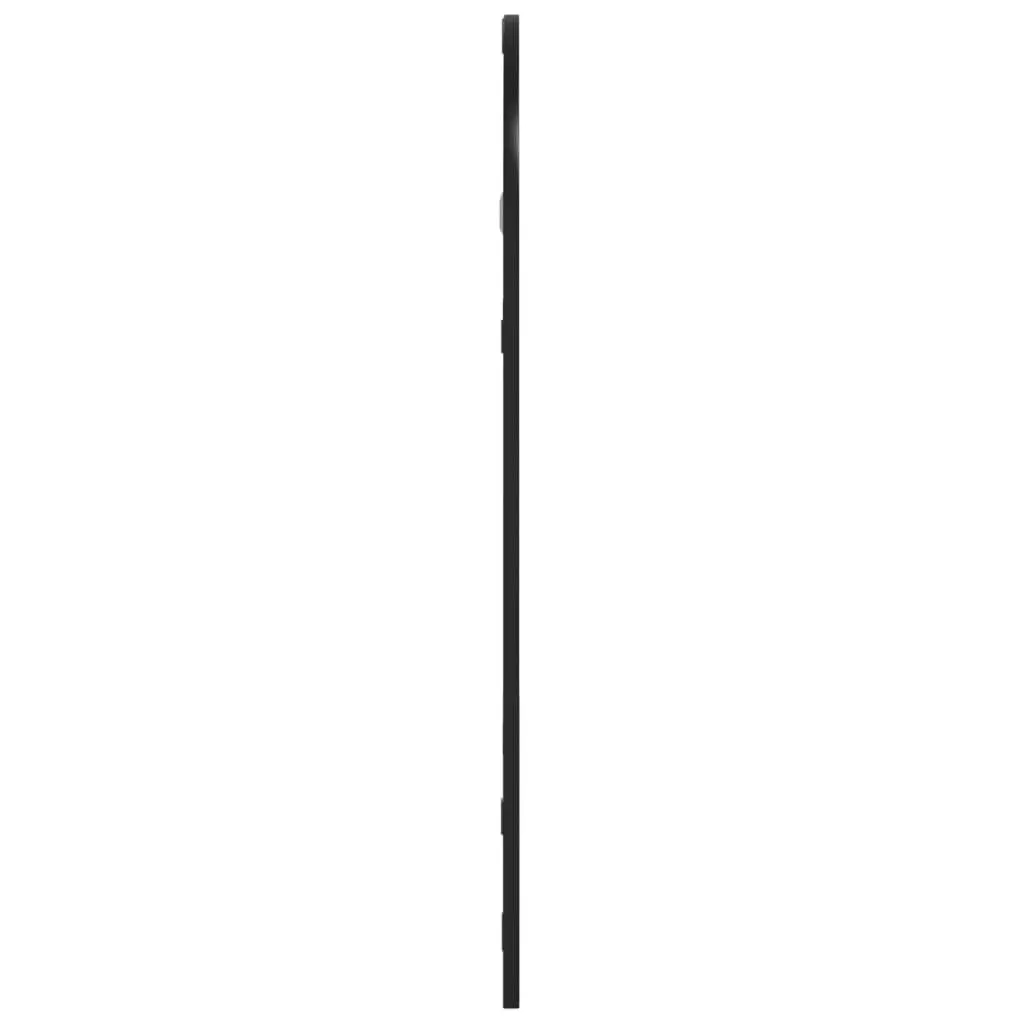 Wall Mirror Iron Frame Black 30x60 cm