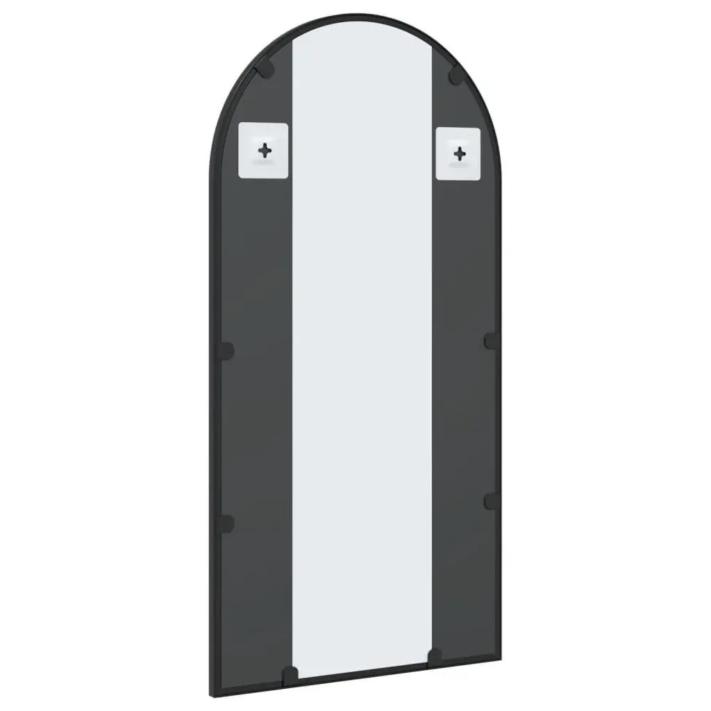 Arch Wall Mirror in Black with Iron Frame
