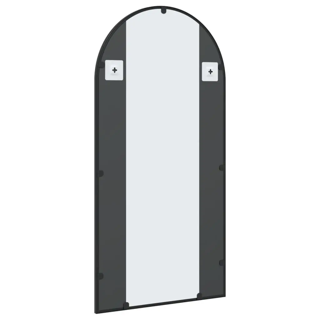 Wall Mirror Iron Frame 50x100 cm Black Minimalist Home Decor
