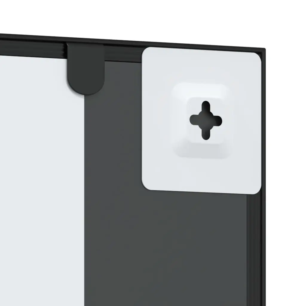 Rectangle Black Wall Mirror 50x100 cm with Iron Frame