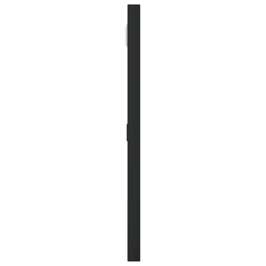Square Wall Mirror Black 30x30 cm Minimalist Home Decor Hanging Bathroom Bedroom