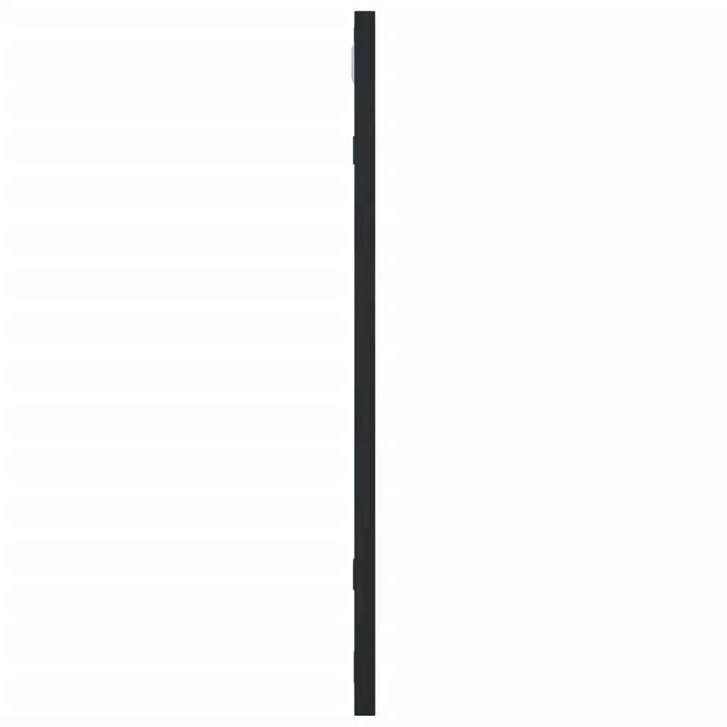 Square Black Wall Mirror 50x50 cm with Iron Frame