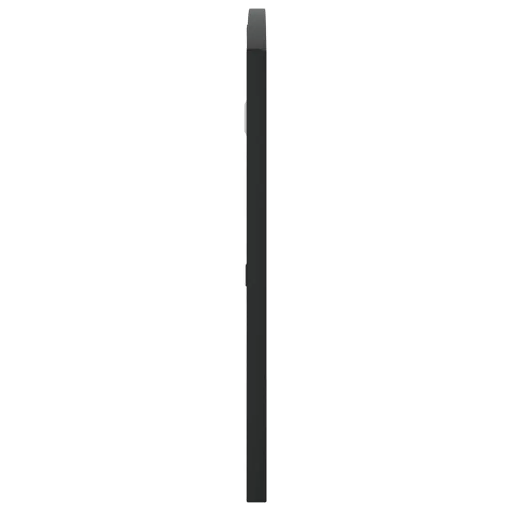 Black Wall Mirror 80x40 cm with Iron Frame