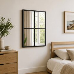 Rectangle Black Wall Mirror 30x40 cm with Durable Frame