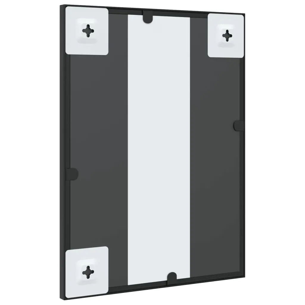 Rectangle Black Wall Mirror 30x40 cm with Durable Frame