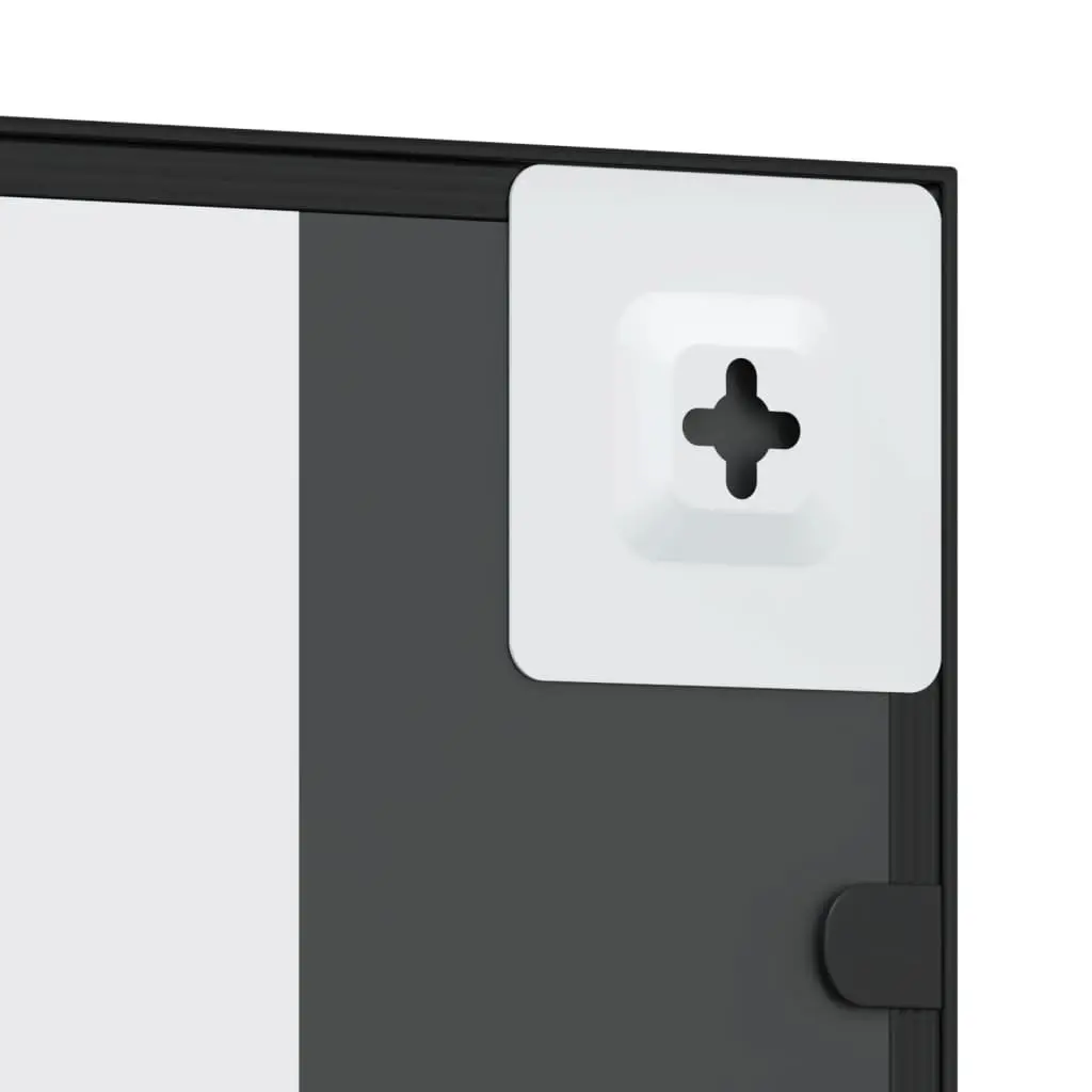Wall Mirror Rectangle Black 30x80cm Minimalist Home Decor Glass Bathroom Bedroom