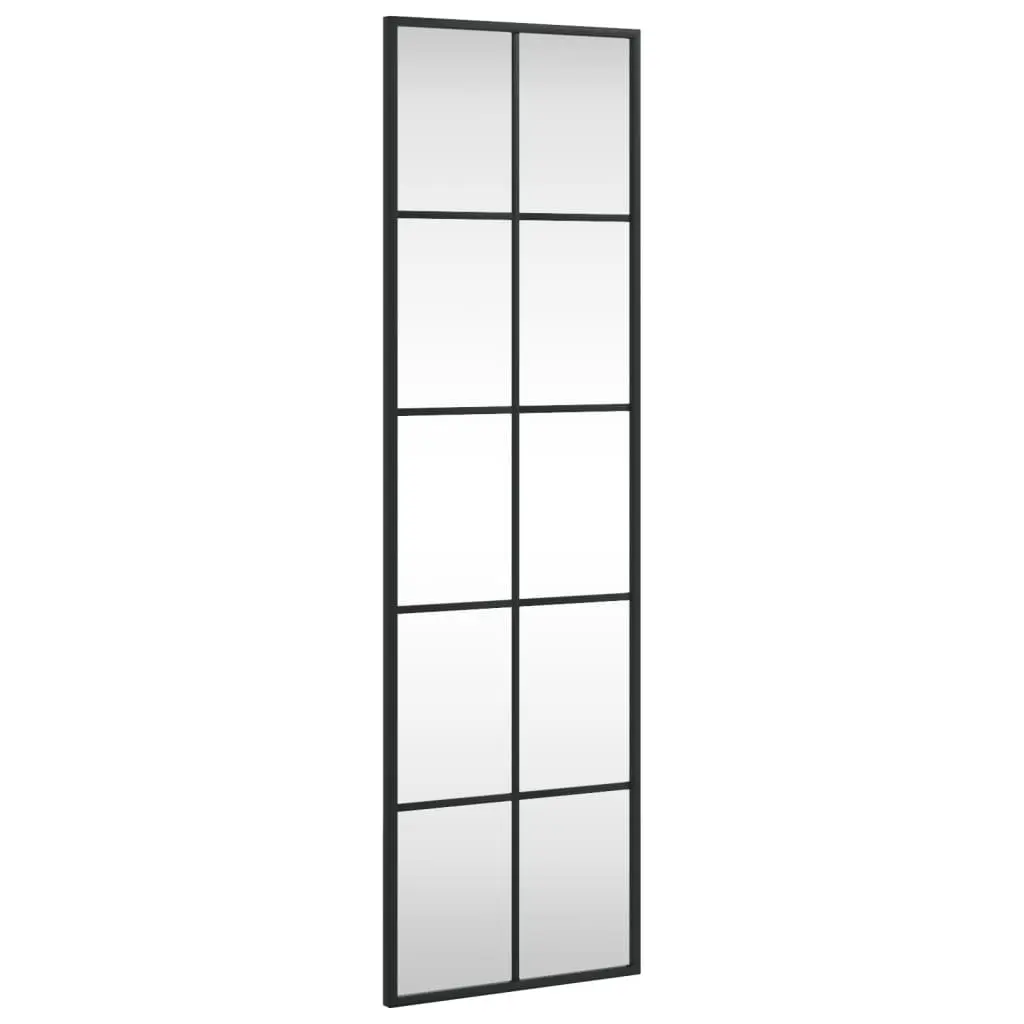 Wall Mirror Rectangle Black 30x100 cm Vertical Horizontal Mount Home Decor