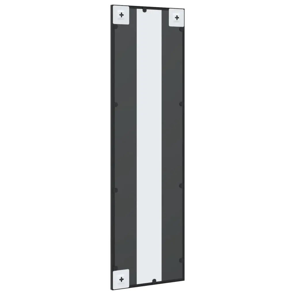 Wall Mirror Rectangle Black 30x100 cm Vertical Horizontal Mount Home Decor