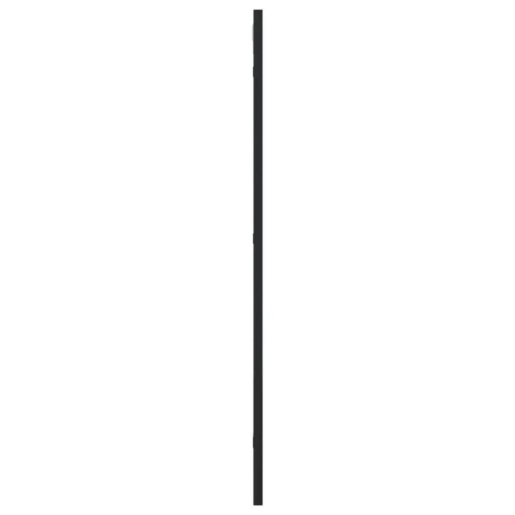 Black Wall Mirror with Minimalist Iron Frame, 40x80 cm