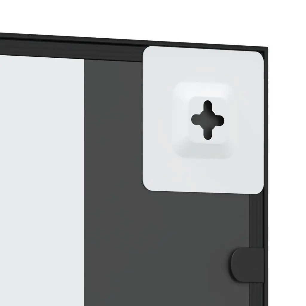 Black Rectangle Wall Mirror 40x50 cm with Durable Frame