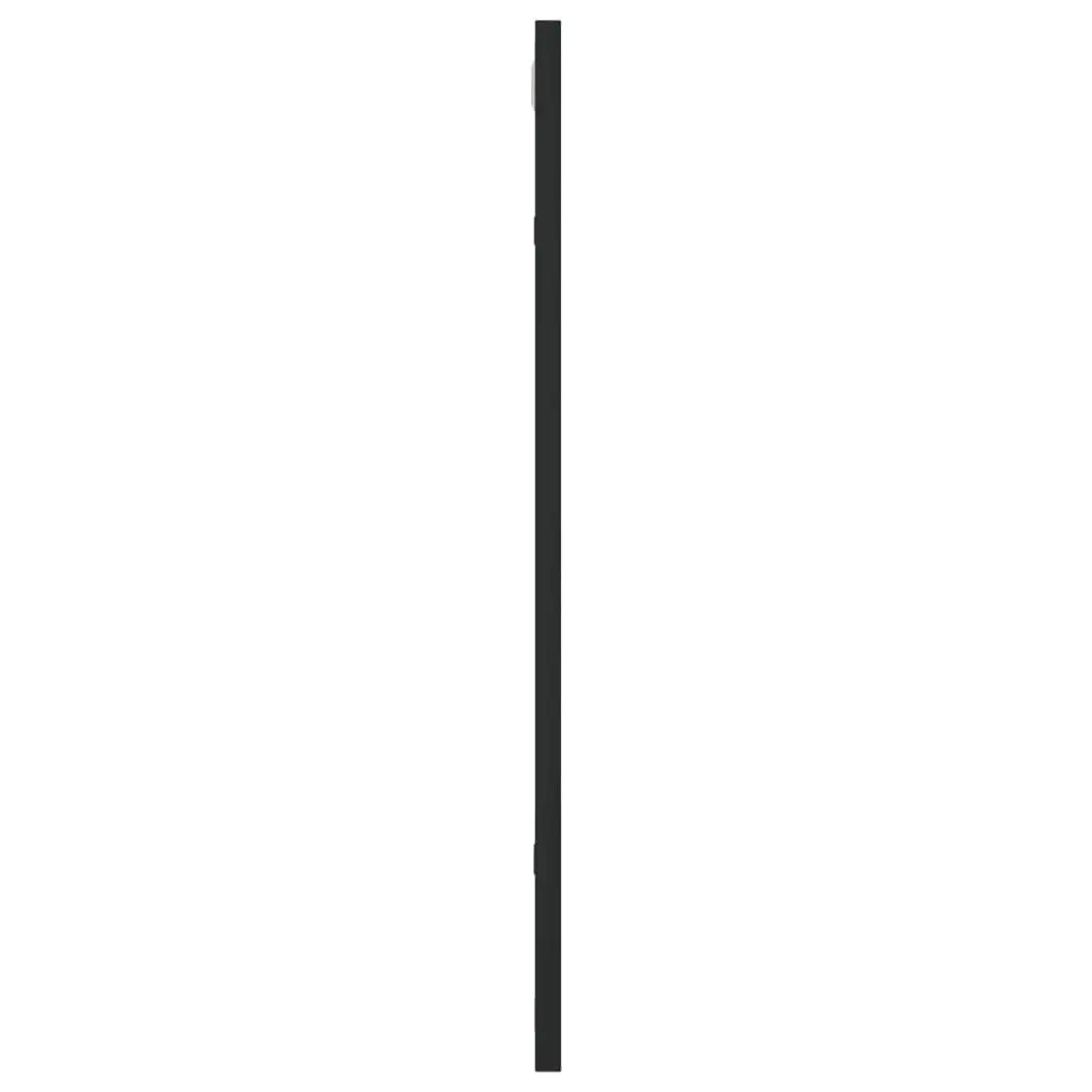 Wall Mirror Rectangle Black 50x60cm Hanging Home Decor Minimalist Design