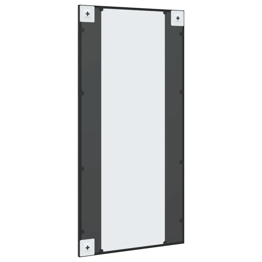 Black Rectangle Wall Mirror 50x100 cm