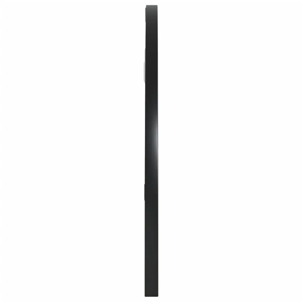 Wall Mirror Black Arch Iron Frame 60x30 cm Minimalist Home Decor Hanging