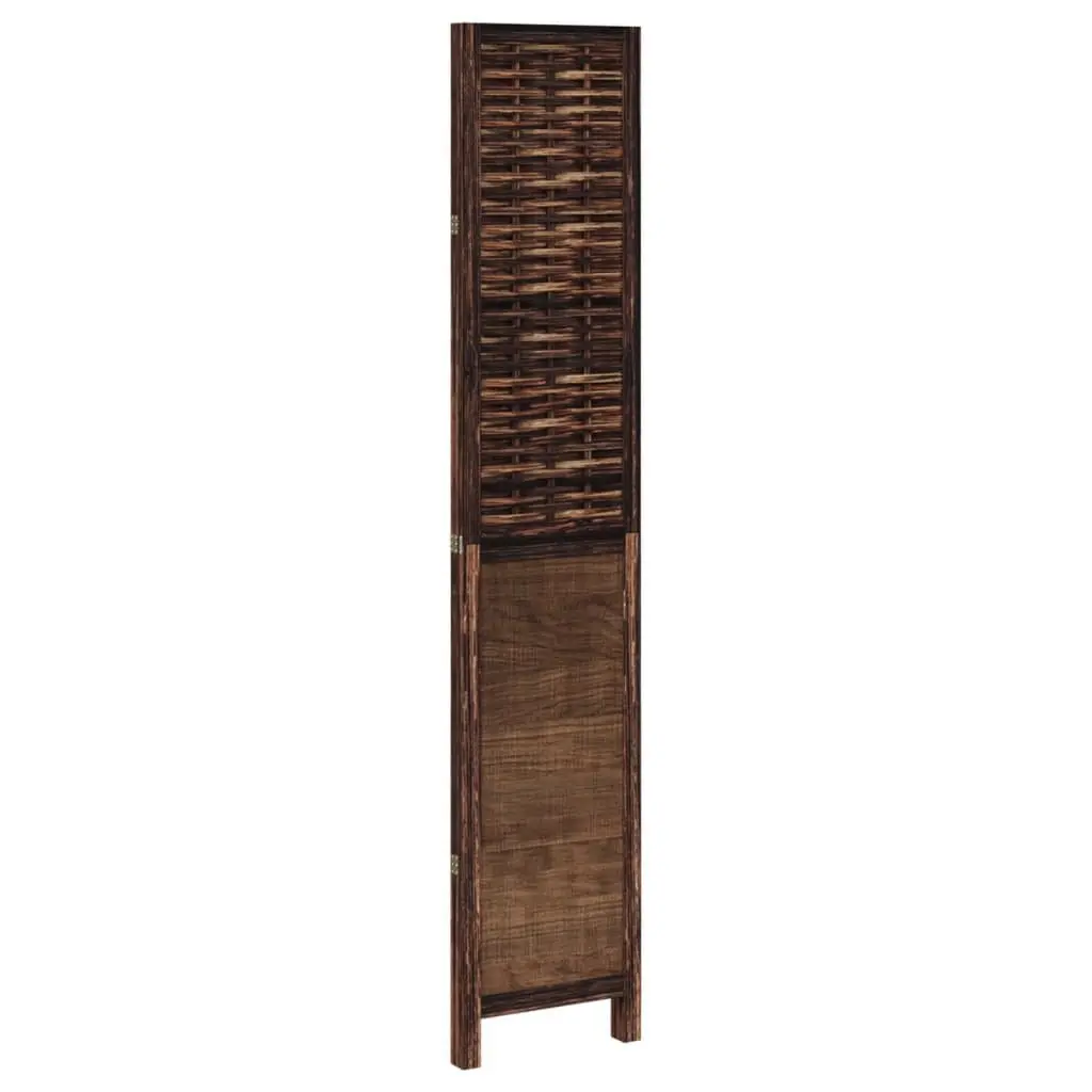 3 Panel Folding Room Divider with Wooden Frame