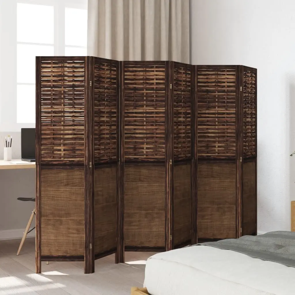 Room Divider 6 Panel Folding Screen Privacy Partition Indoor Home Bedroom Decor