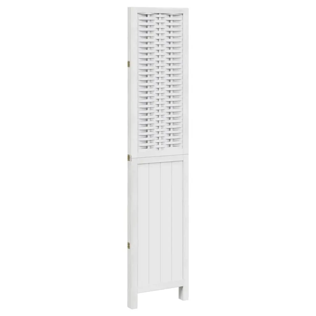 White Folding Privacy Screen with 3 Panels for Indoor Use