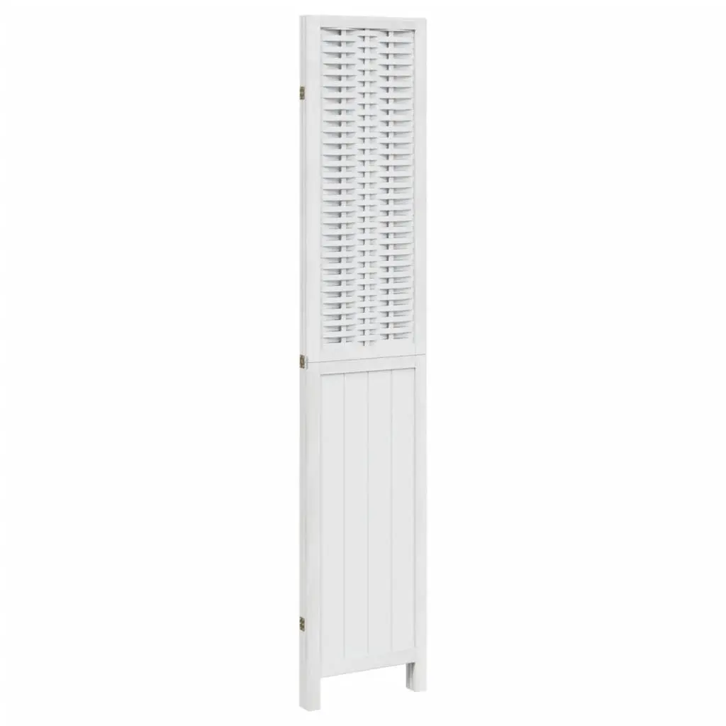 3-Panel White Folding Room Divider for Privacy